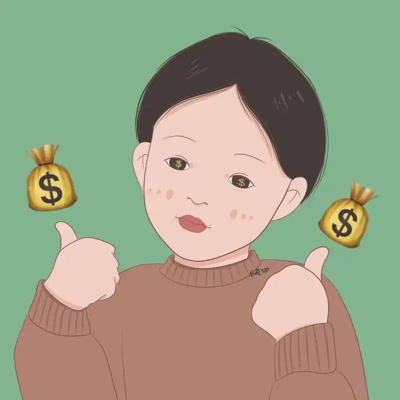 插画 | 情侣头像 |人间清醒,搞钱上瘾9090 图片92二改92商用