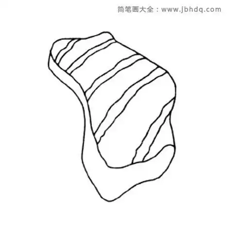 五花肉卡通简笔画