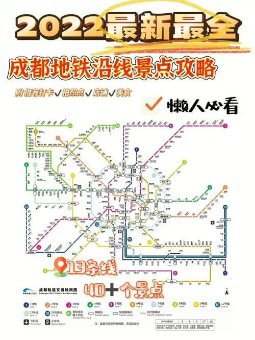 成都旅游13条地铁沿线必玩景点地图92上