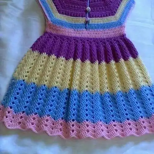 0517可爱儿童小连衣裙,钩针宝宝的服饰成品,款式参考,无图解