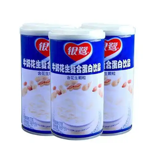 银鹭牛奶花生360g*6罐 复合蛋白饮品早餐夜宵即食饮料听装-阿里巴巴