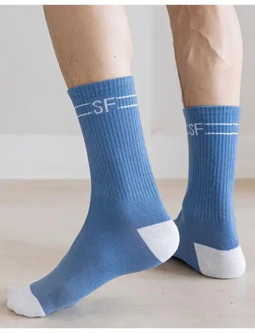 皮尔卡丹pierrecardin袜子男长袜夏季夏天薄款中筒男士运动袜长筒篮球