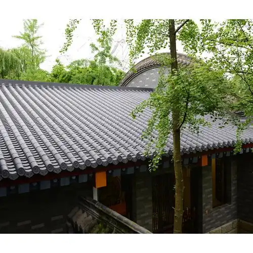 四川高分子仿古瓦厂家直销酒店屋面装饰瓦四合院仿古瓦轻钢别墅屋面瓦