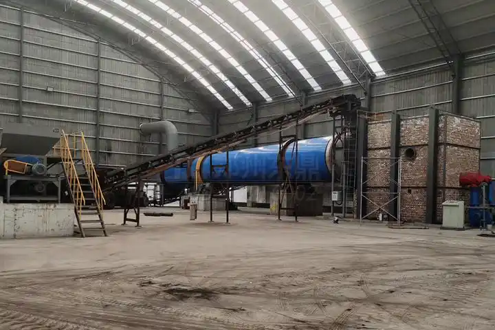 山西吕梁1200吨燃气煤泥烘干机项目进入试机环节