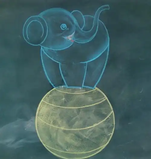 我的粉笔画——小动物系列