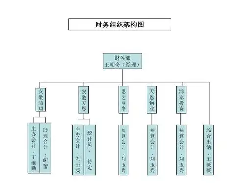 财务中心组织架构图4