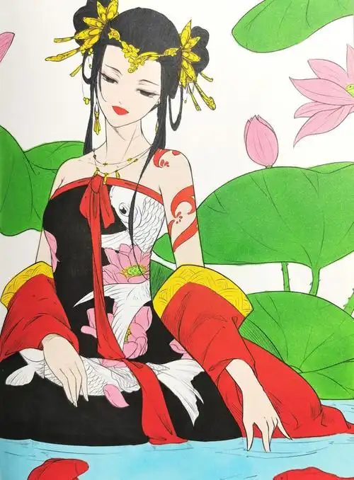 思美人61醉花颜涂色第十七副