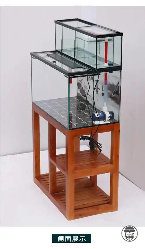 618提前购白鱼缸白鱼缸白缸客厅上滤缸金晶玻璃鱼缸水草缸5005005008