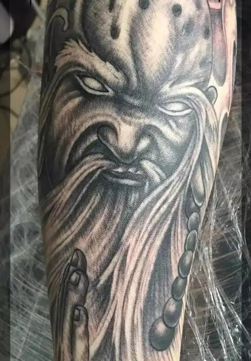 罗汉_纹身图案手稿图片_封顺昕的纹身作品集