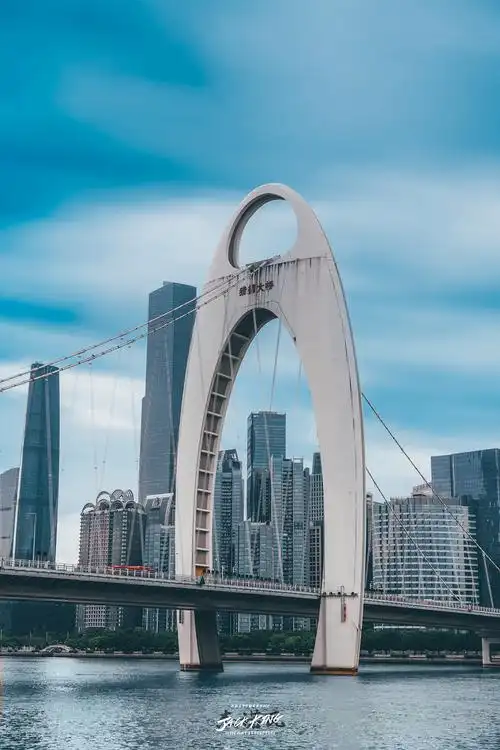 建筑广州经典机位猎德大桥