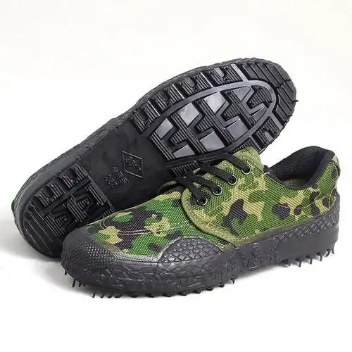 3517解放鞋男迷彩鞋女秋帆布工作作训劳保鞋工地胶鞋耐磨球鞋 迷彩数