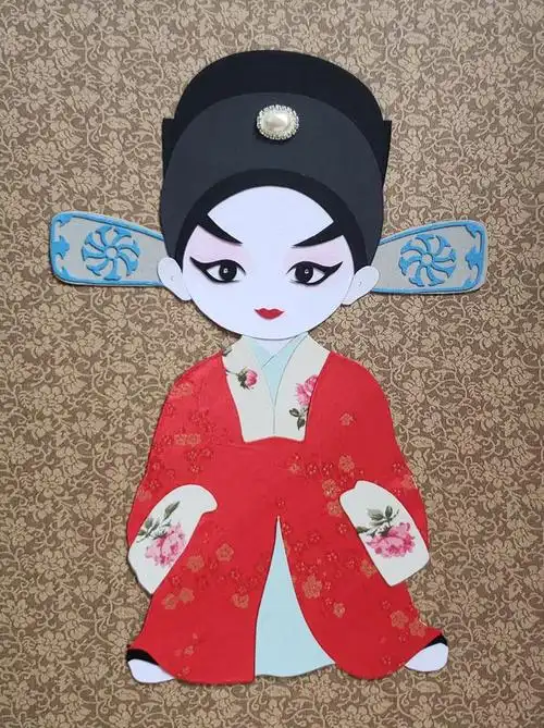 布贴画居易小生人物贴画戏曲免剪京剧国风中国缝纫diy材料套装