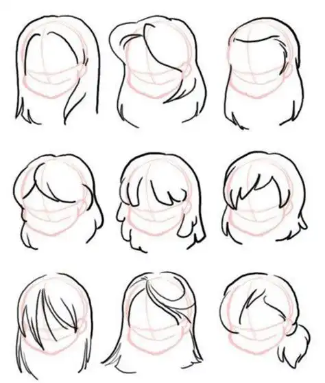 初学者画头发的步骤图