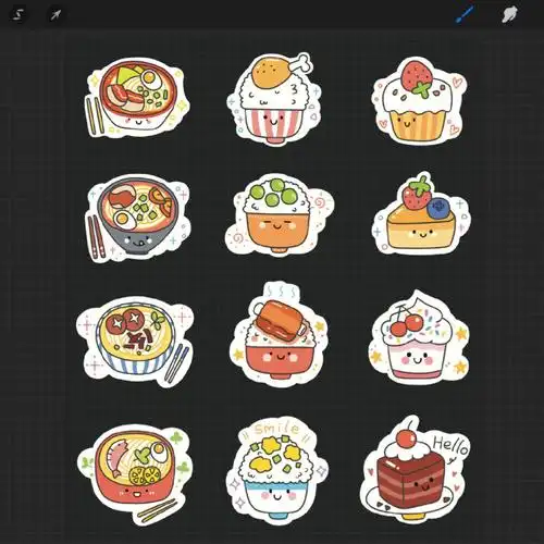 画贴纸的快乐会有人喜欢这种简单贴纸吗