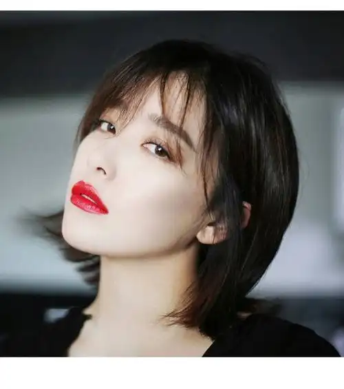 假发女短发空气刘海锁骨发阚清子同款发套网红自然逼真头皮全头套