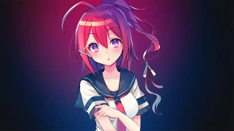 动漫学生制服美女 4k动漫高清壁纸 @ 800x450