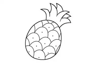 水果简笔画菠萝简笔画图片 菠萝如何画的菠萝怎么画简单又好看 水果简