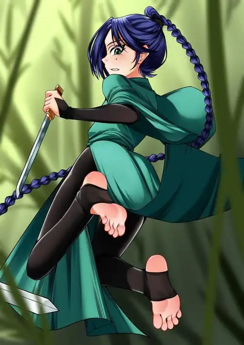 梅花十三的脚丫插画图片壁纸