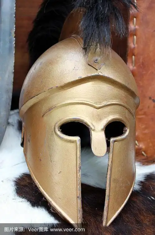 勇敢的罗马士兵戴的古罗马头盔