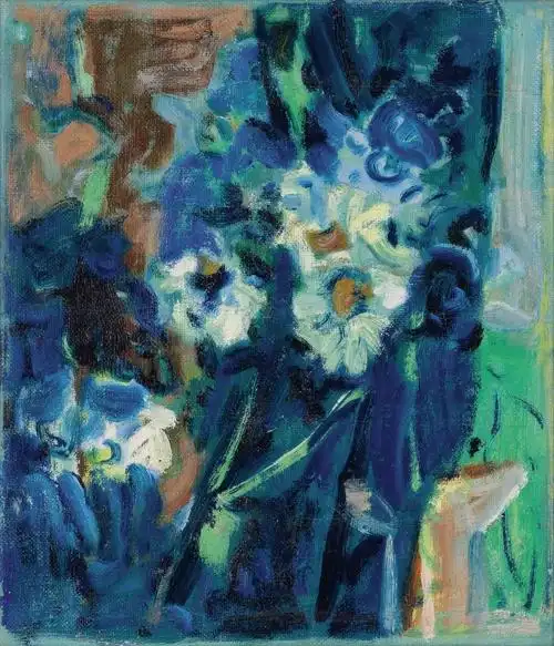 吴大羽《花韵-9》 布面油画 34.5×29.