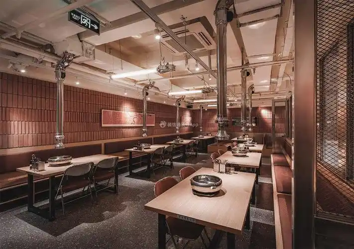 商铺门面烧烤店装修设计效果图