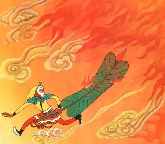 今天偶然发现一组《西游记》连环画的彩色插画.