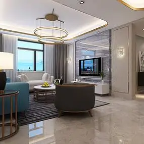 现代轻奢-客厅电视背景墙