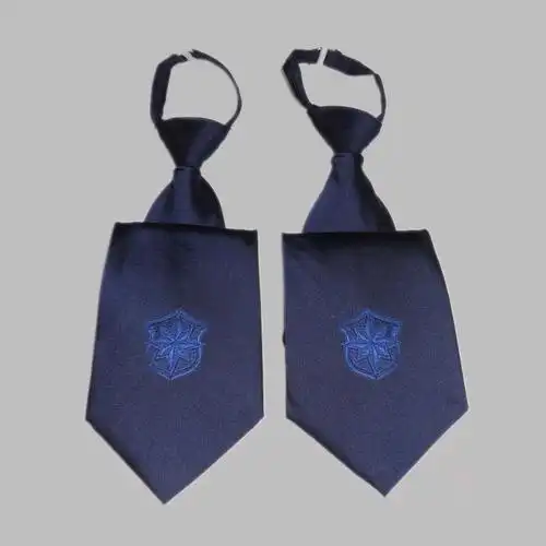 驮郎 驮郎 保安领带配件 保安服配件藏蓝色领带 防滑式拉链领带_ 5折