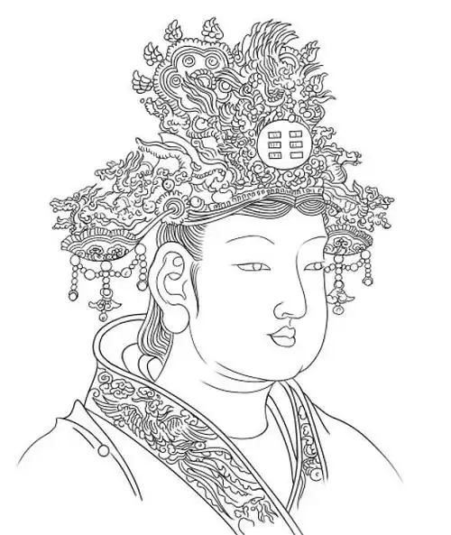 西王母手绘过程