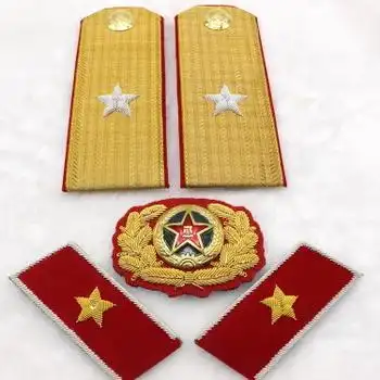 图|55式军衔少将肩章,领章,帽徽