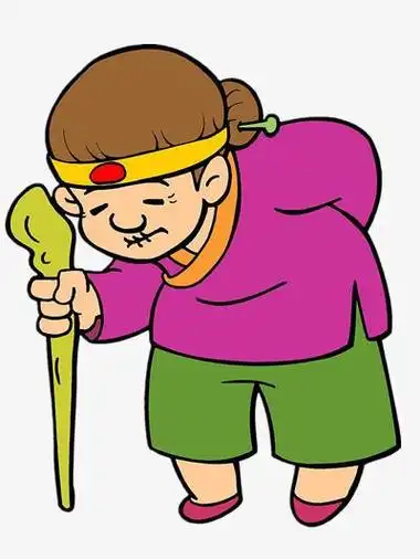 拄拐杖的老人简笔画的 搜索结果360图片简单的画老奶奶简笔画 四步画