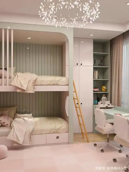 双胞胎从小生活在一起,有助于培养感情,所以两个孩子一间房,不如这样