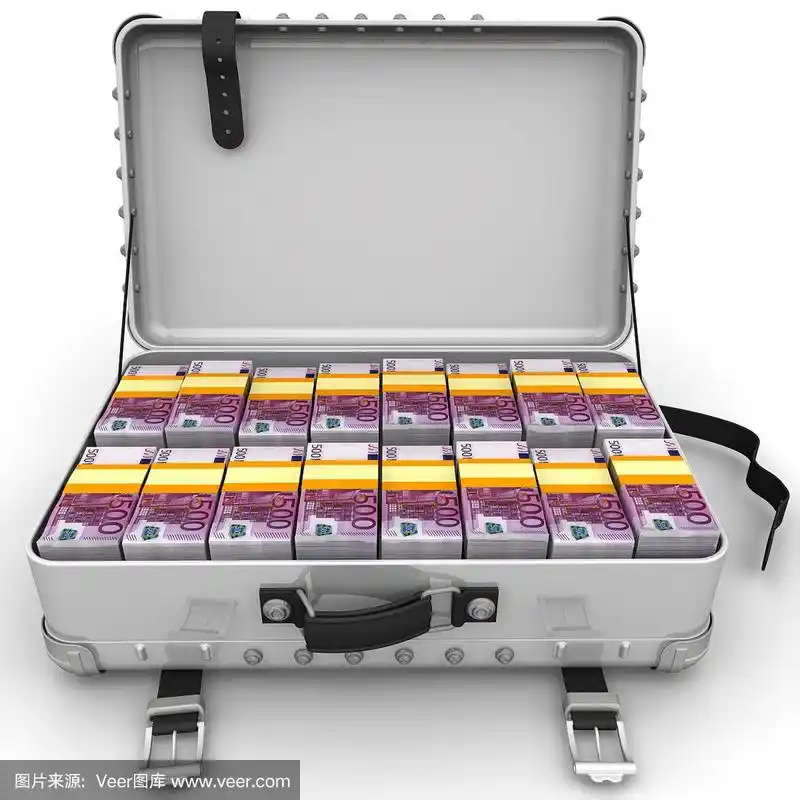 装满钱的手提箱