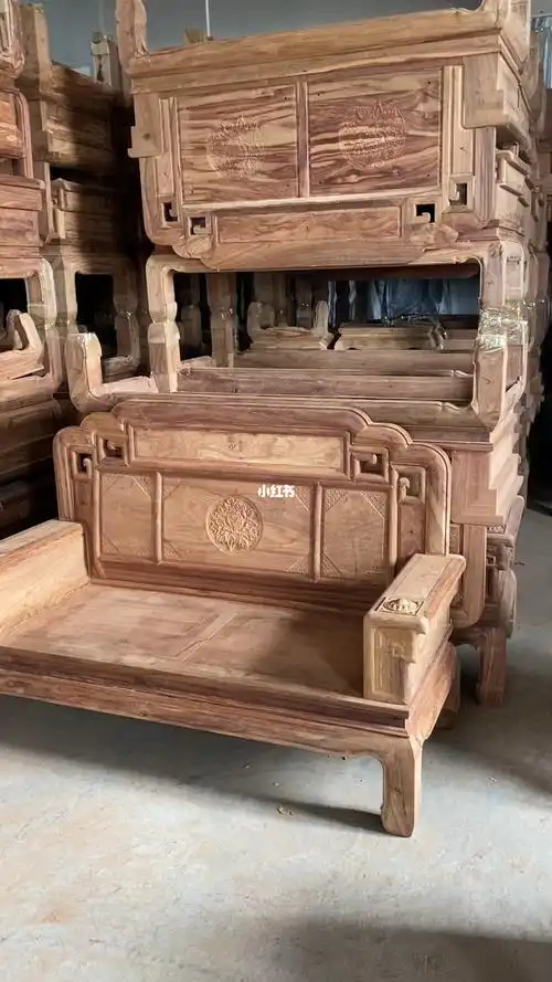 正宗刺猬紫檀马里料国色沙发白胚批量组装