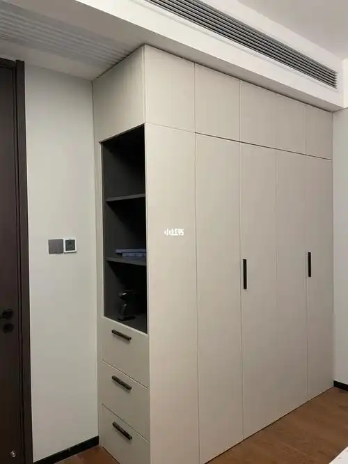 儿童房衣柜侧边收纳实用设计