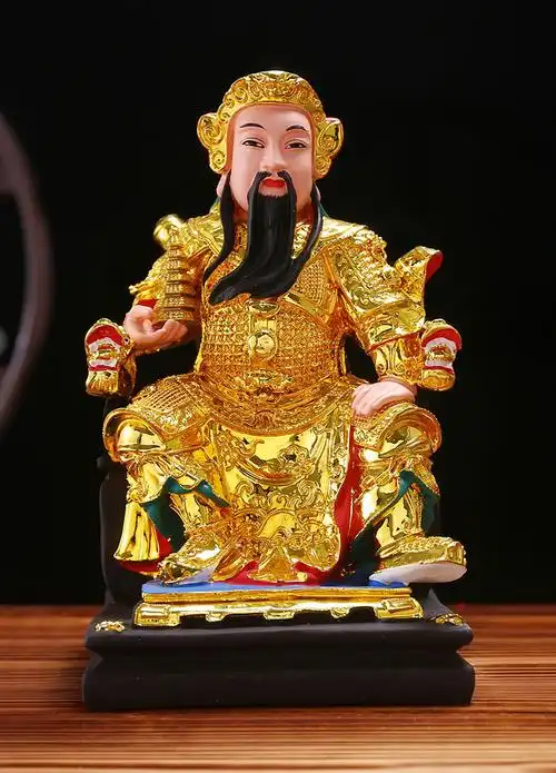 托塔天王神像12寸李靖李天王李元帅护法家用客厅供奉摆件脂佛像 16寸