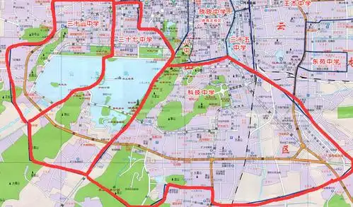 徐州初中学区划分及初中学区划分分布图