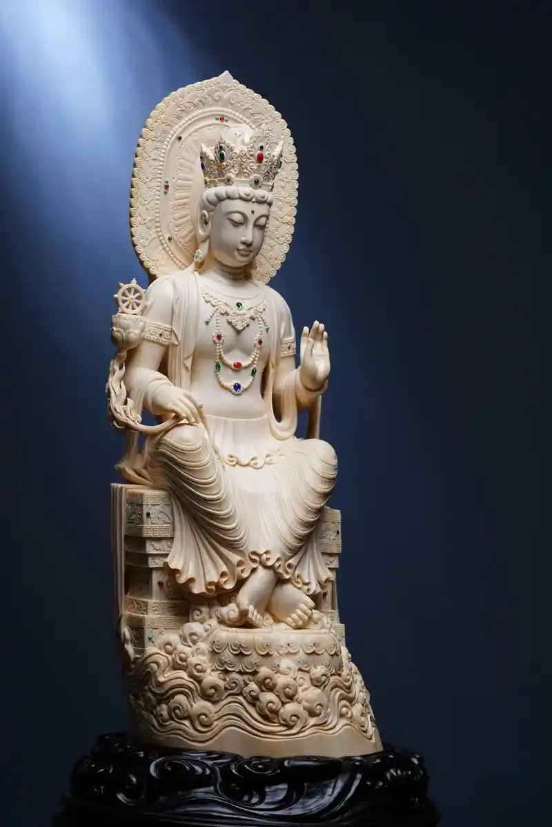 979797天冠弥勒菩萨|猛犸制品  弥勒佛被尊称为"褔佛" - 抖音