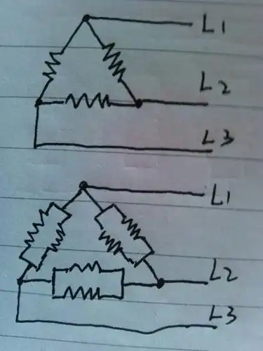 六跟380伏u形电热丝怎么接线