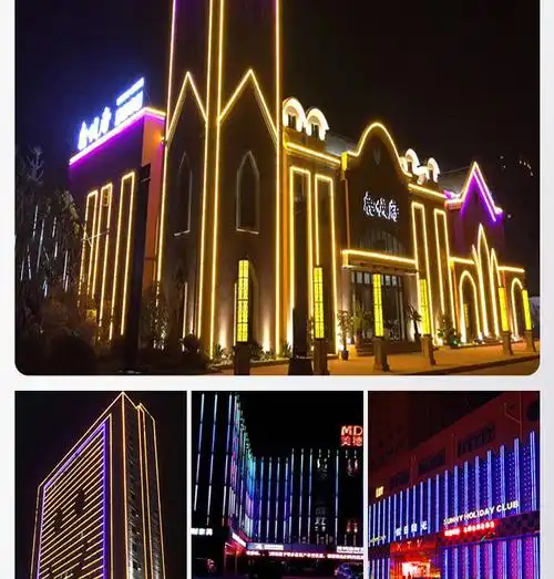 批发led线条灯铝材护栏管亮化灯七彩景观酒店大楼外墙轮廓装饰灯