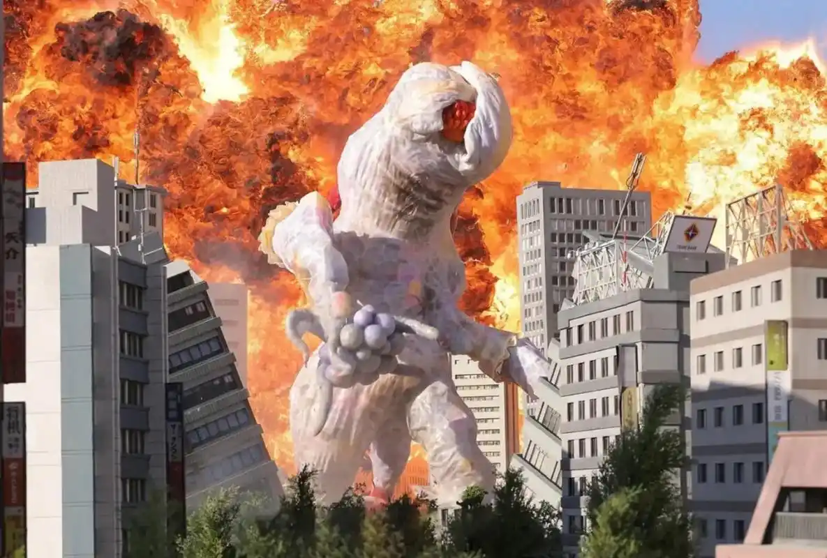 布莱泽奥特曼 软体怪兽雷维拉长着花蕾状的头部和细长的手臂, - 兑趑