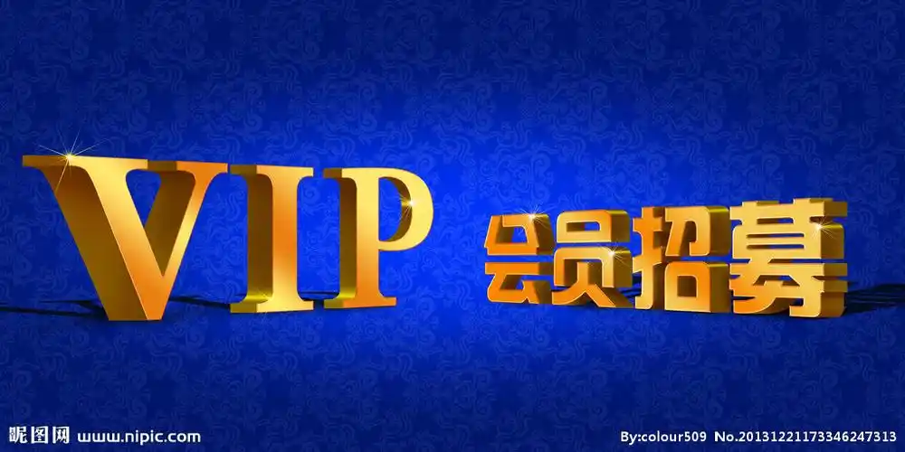 vip会员招募立体字图片