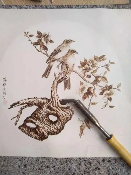 宣纸烙画