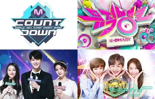 countdown》,《音乐银行》,《音乐中心》,《人气歌谣》