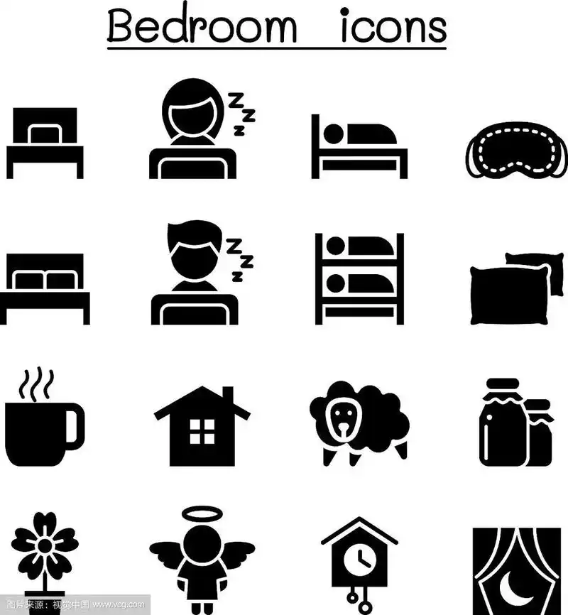 卧室睡觉图标