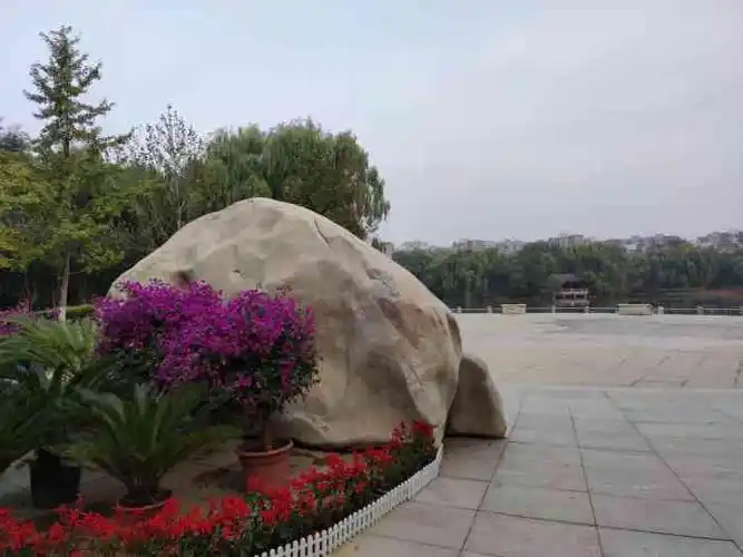 旺兴湖郊野公园-"导航导到东门,由于疫情根本不开. 隔着栅.