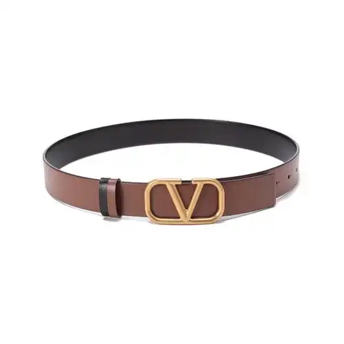 华伦天奴valentino女士皮革vlogo搭扣板扣式双面皮带腰带xw2t0t15zfr