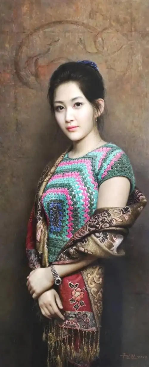朝鲜写实油画人物肖像赏析
