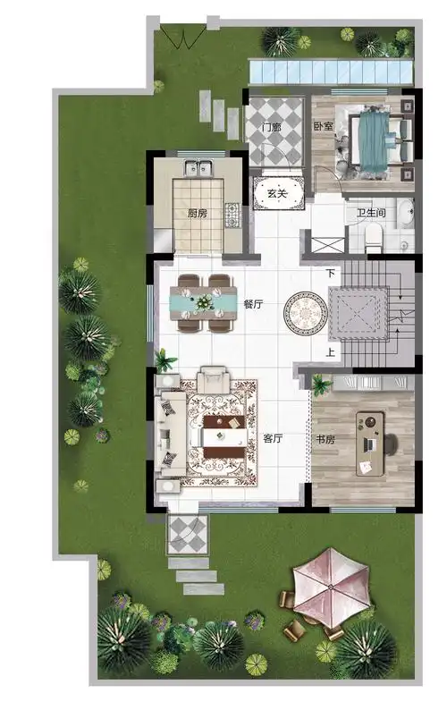 青啤龙悦湾别墅e户型_青啤龙悦湾户型图-临沂搜狐焦点网