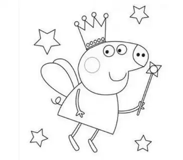 以小猪佩奇为主题的儿童画图片大全小猪佩奇一家人简笔画怎样画